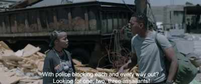 With police blocking each and every way out?
Looking for one, two, three assailants! - Gereza