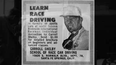 With his racing career over, - Shelby American