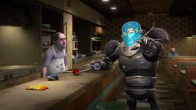 With your radiant personality, - Megamind vs. the Doom Syndicate