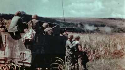 WITH SMALL ARMS,
FIELD ARTILLERY, - The Pacific War in Color