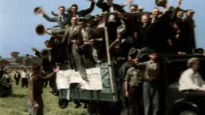 WITH SO MANY VETERANS
BROKE AND JOBLESS, - America in Color
