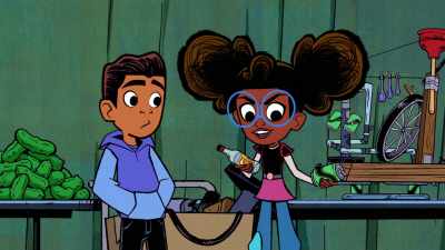 With some extra supplies
and an engineer's touch, - Marvel's Moon Girl and Devil Dinosaur