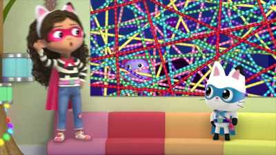 With my super strength,
I'll have you free in no time. - Gabby's Dollhouse