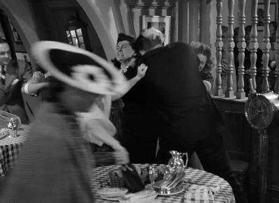 With the 2 dinner you get machine guns - Shadow of the Thin Man