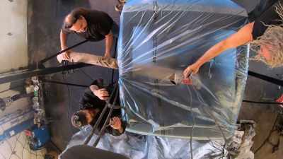 With the body offloaded,
the real challenge - Rust Valley Restorers