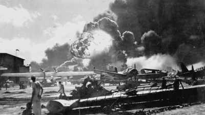 With the bombing
of Pearl Harbour, - World War II: Race to Victory