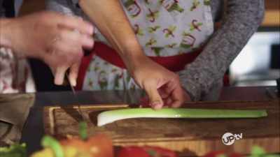 With the curved side down,
this hand, - A Christmas Recipe for Romance