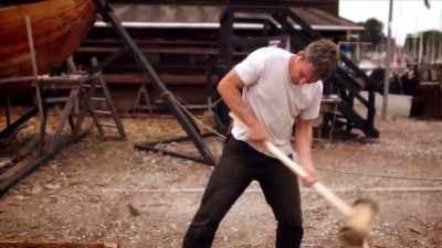 With the help of
experimental archaeology, - Curse of the Ancients with Alice Roberts
