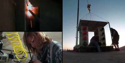 With the light fading fast,
it's all hands on deck - White Rabbit Project