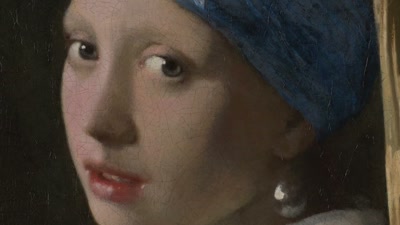 With the nose,
it's not really delineated. - Vermeer: The Greatest Exhibition