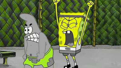 With the old rivalry
reignited and fresh - SpongeBob DocuPants