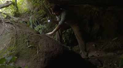 ‐ With the potential water trap
stopping us at the cave, - Lost Gold of World War II