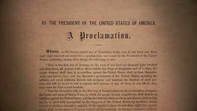 With the stroke of a pen - Abraham Lincoln