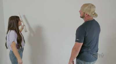 With the wallpaper inside
of it. Now we paste. - Renovation Resort