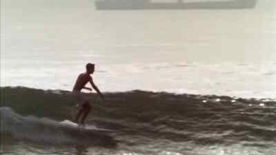 With the warm water there's a tremendous problem with sharks - The Endless Summer