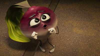 With each tiny, vestigial wrist she shook, - Sausage Party: Foodtopia