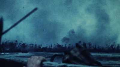 With twisted metal and blood. - The Pacific War in Color