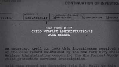 Within the first two weeks of
being assigned to the case, - Allen v. Farrow