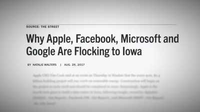 Within the last few years,
Microsoft and Facebook created
data centers in this region - Paris to Pittsburgh