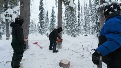 Without a wood yard, - Life Below Zero: First Alaskans