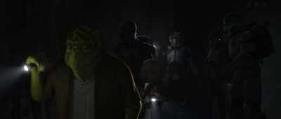 Without eyes on the office,
how do we know Roland is not inside? - Star Wars: The Bad Batch