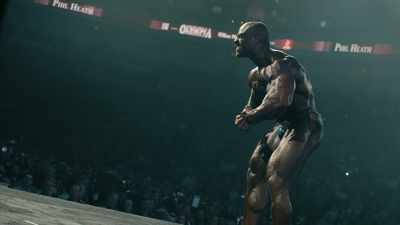 Woke up the next day, Hany
Rambod, my trainer, comes in. - Breaking Olympia: The Phil Heath Story