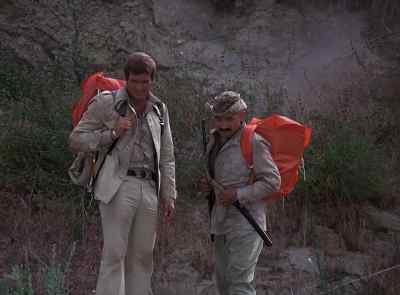 Wolf... might be looking for food
on this deer trail. - The Six Million Dollar Man