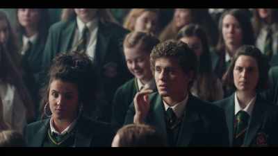-[wolf whistle]
-He to start at Christian Brother Boys, - Derry Girls