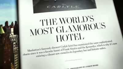[Wolfe] I do, I almost
believe it more so, - Always at The Carlyle