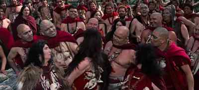 WOMAN 1: A devil is in him
and hath made him mad... - The Bible: In the Beginning