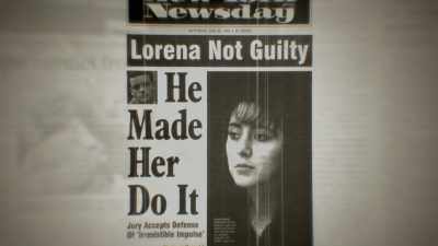 Woman:
Because her husband got off - Lorena