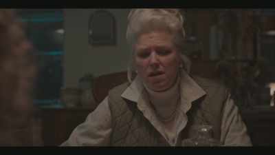 WOMAN CHUCKLES,
DOG BARKS - Joan