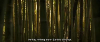 WOMAN: He had nothing left
on Earth to conquer. - Shang Chi and the Legend of the Ten Rings