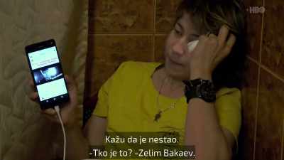 (woman in yellow shirt speaking) - Welcome to Chechnya