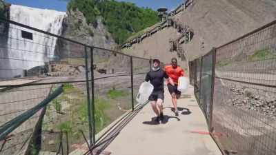 Woman:
Keep going! Keep going! - Canada's Ultimate Challenge