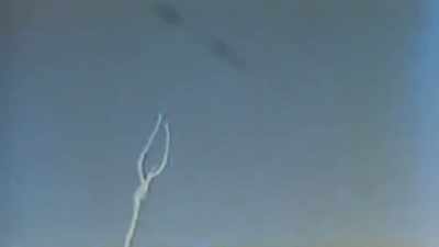 [woman] Oh, look! There's two.
It's going off into two-- - Challenger: The Final Flight