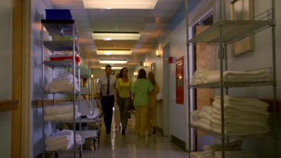 WOMAN (over P.A.):
Dr. Lawrence, dial 112, please. - CSI: Miami