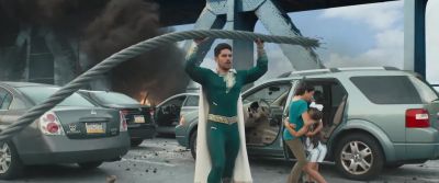         -[woman screams]
           -[grunts] - Shazam! Fury of the Gods