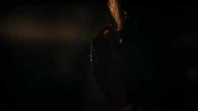(Woman speaking indistinctly
over P.A.) - Damien