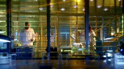 (woman speaking indistinctly
over P.A.) - CSI: Miami