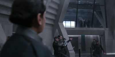 [woman speaking indistinctly] - Halo