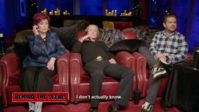 - [woman speaks]
- [man speaks] - The Osbournes Want to Believe