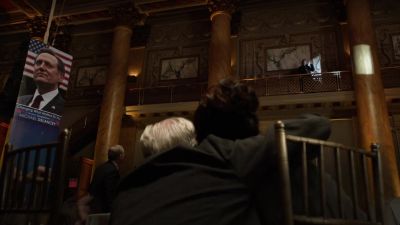 WOMAN:
There he is! There! - Person of Interest