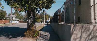 - (WOMAN WHOOPING)
- (CAR HORN HONKING) - Under the Silver Lake