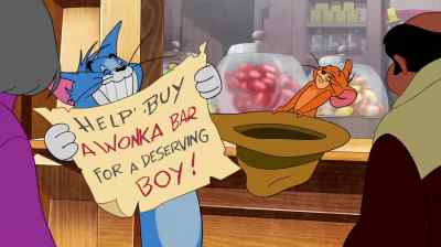 Wonka bar
for a deserving boy? - Tom and Jerry: Willy Wonka and the Chocolate Factory