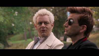 Won't people remark
on the sudden appearance - Good Omens