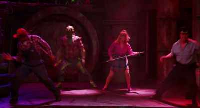 ♪ Won't stop till the monster's ♪ - The Toxic Avenger: The Musical