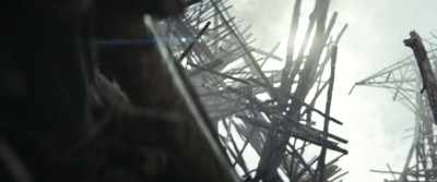 [wood creaking] - Kingdom of the Planet of the Apes