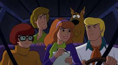 Word jumbles, makes those long
between-mystery miles just fly by. - Scooby-Doo! & Batman: The Brave and the Bold