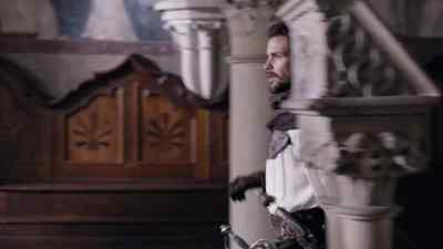 Word's spread that a man
is visiting churches, - The Musketeers